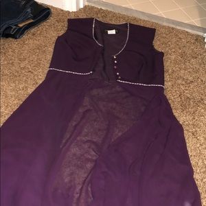 Obsessions Couture Purple Dress Cardigan